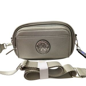 CXL by Christian Lacroix Eve Pebble Camera Bag – Pewter